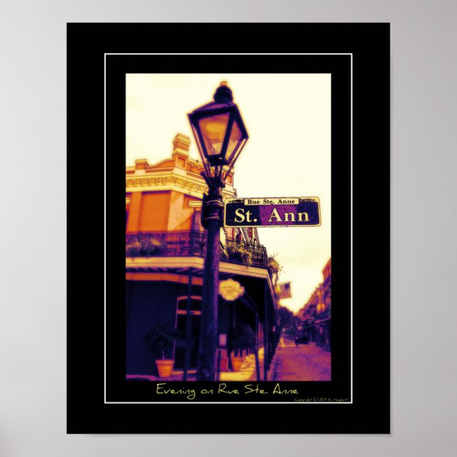 Kväve på Rue Ste. Anne Poster (Framsidan)