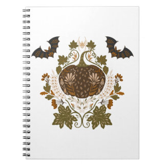 Kvävning av vinyletnoc Halloween Pumpkin Mönster Anteckningsbok