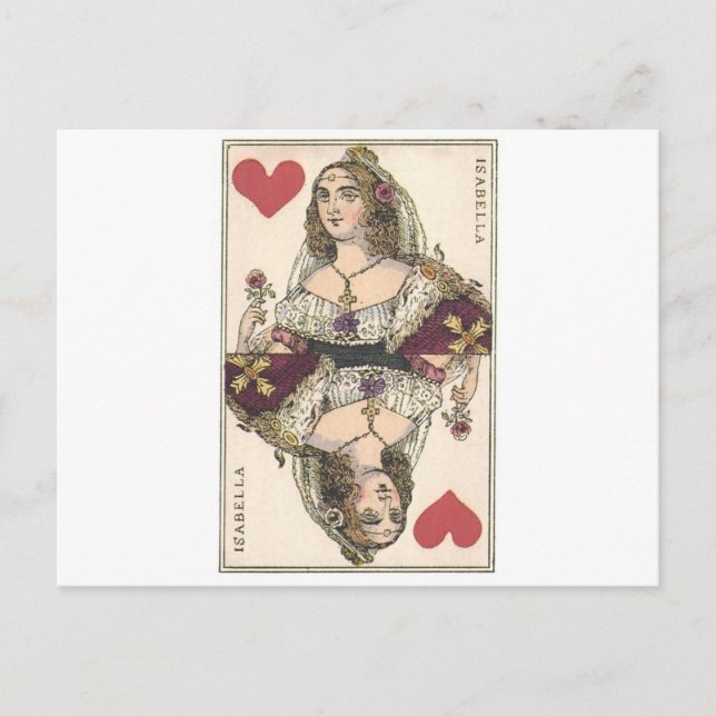 KVENT AV HJÄRTAT - ISABELLA Vintage-utskrift Vykort (Framsida)