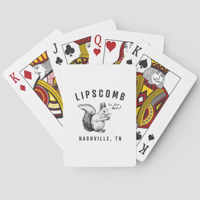 Kvicklare av Lipscomb-kort Casinokort (Baksidan)