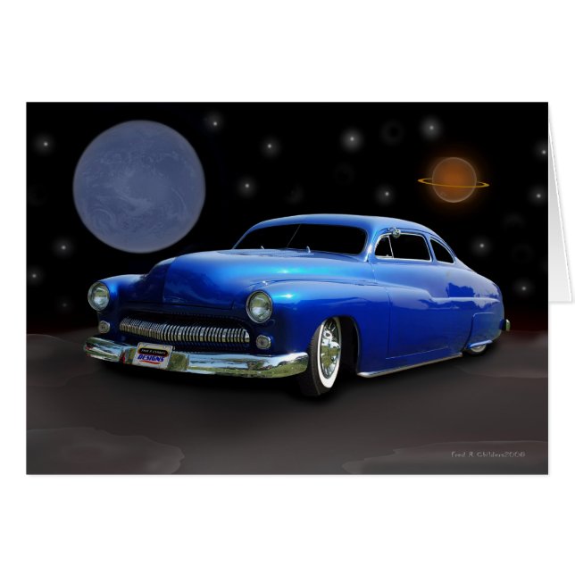 Kvicksilver 1-landning hälsningskort (Framsidan Horizontal)