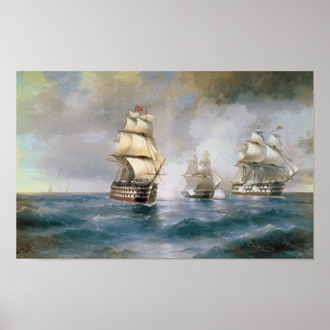 Kvicksilver angripet av två turkiska Fraktaser Poster (Framsidan)