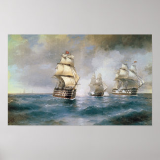 Kvicksilver angripet av två turkiska Fraktaser Poster