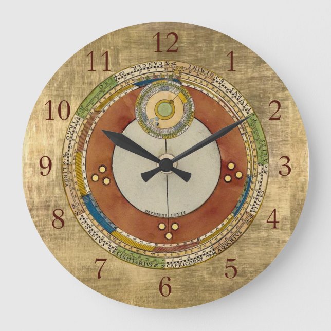 Kvicksilver Cosmos Clock Stor Klocka (Framsida)