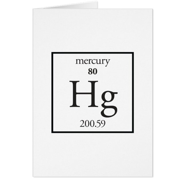 Kvicksilver Hälsningskort (Framsidan)