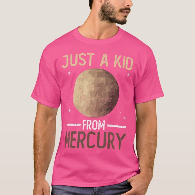 Kvicksilver - kvicksilverplanetrymden t shirt (Framsida)