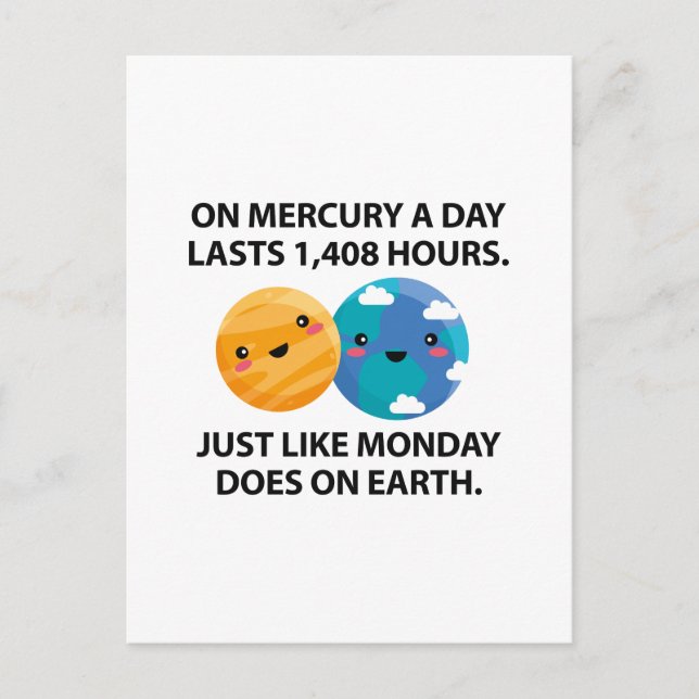 Kvicksilver måndag vykort (Framsida)