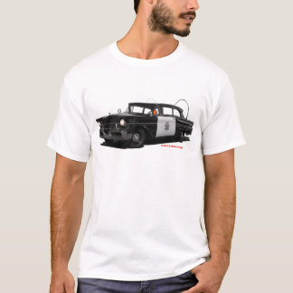 kvicksilver-monterey-huvudväg-patrull-car 1957 t-shirt