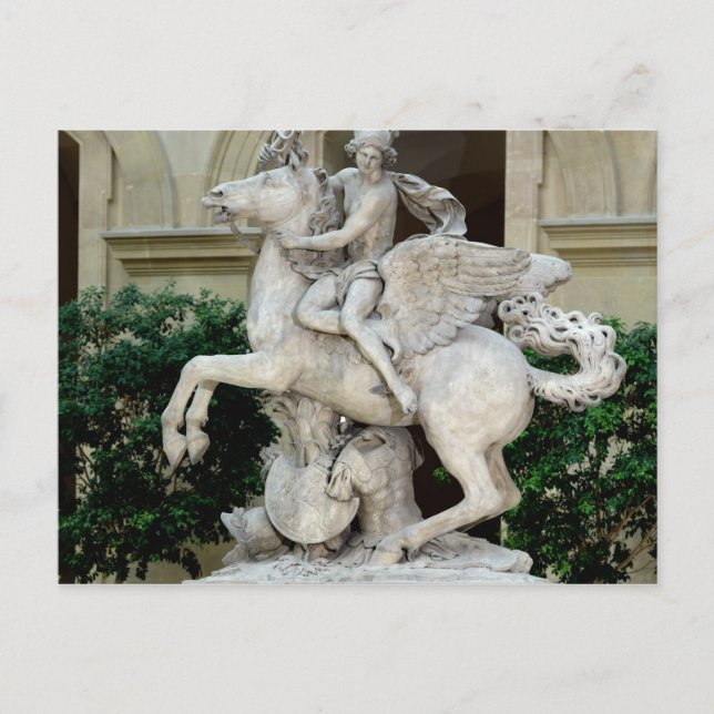 Kvicksilver rider Pegasus Vykort (Framsida)