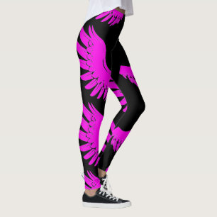 Kvicksilver, Rosa och svart stripe Athletic Leggings