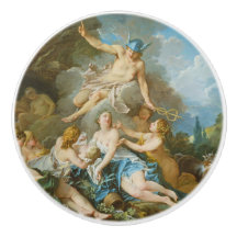 Kvicksilver som placerar barnet Baccus på Nymphs