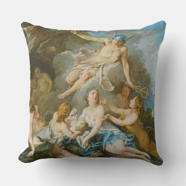 Kvicksilver som placerar barnet Baccus på Nymphs Kudde (Framsida)