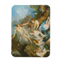 Kvicksilver som placerar barnet Baccus på Nymphs