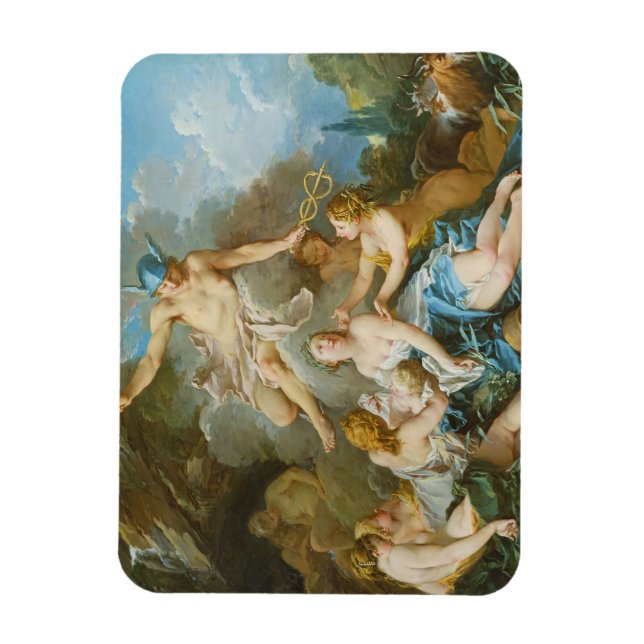 Kvicksilver som placerar barnet Baccus på Nymphs Magnet (Vertikal)