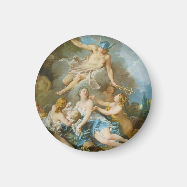 Kvicksilver som placerar barnet Baccus på Nymphs Magnet (Framsidan)