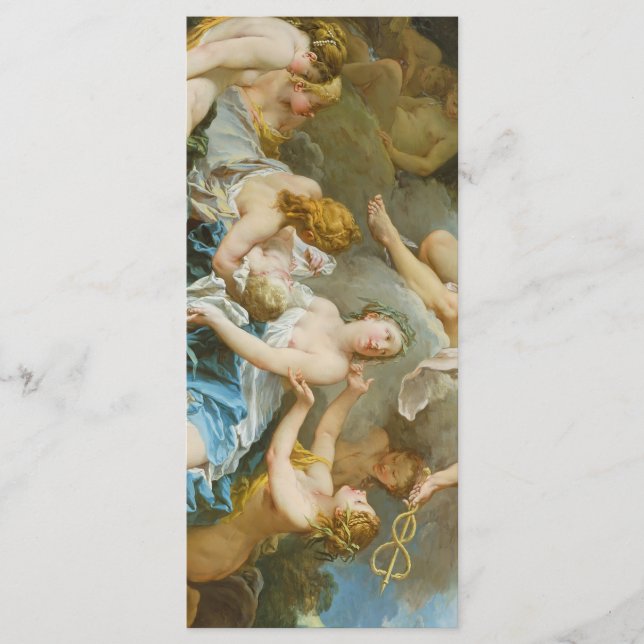 Kvicksilver som placerar barnet Baccus på Nymphs Meny (Framsida)