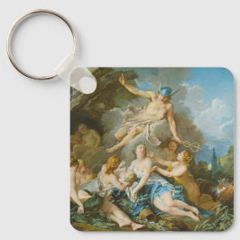 Kvicksilver som placerar barnet Baccus på Nymphs Nyckelring