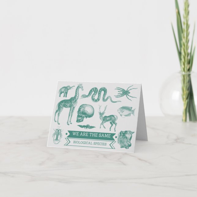 Kvickt valentineskort - biologiskt artbegrepp helgkort (Framsida)