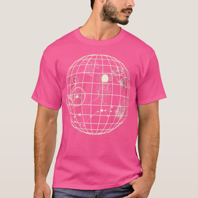 Kvinens Astronomer Scientist Gift Astronomy T Shirt (Framsida)