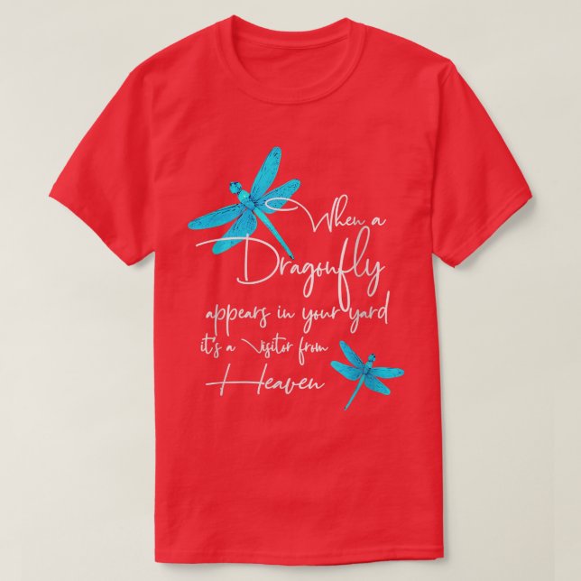 Kvinens Dragonfly andlig religionsläkare älskare T Shirt (Design framsida)