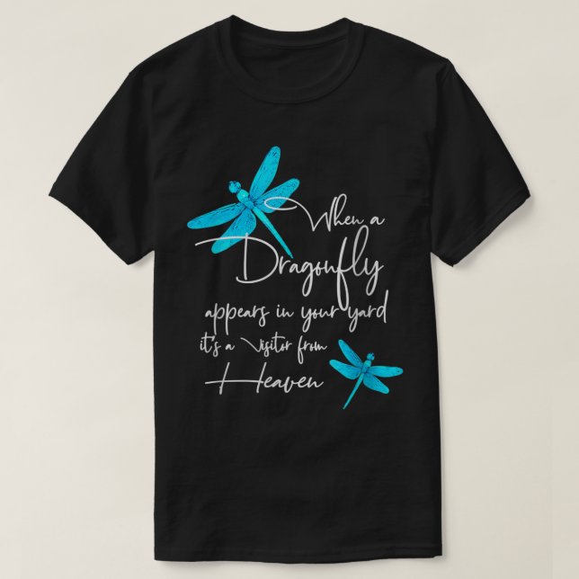Kvinens Dragonfly andlig religionsläkare älskare T Shirt (Design framsida)