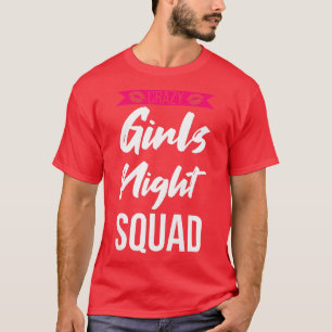 Kvinens galna flickor nattträning party dam brud t shirt