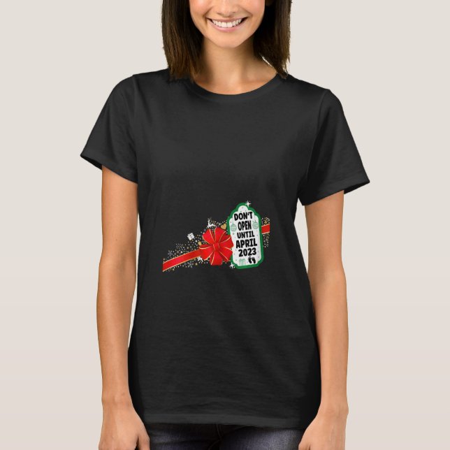 Kvinens Gravid Meddelande om farparen T Shirt (Framsida)