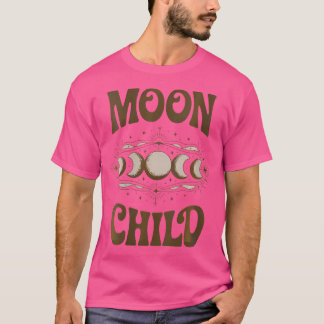 Kvinens Måne Child Måne Astronomy Stars T Shirt