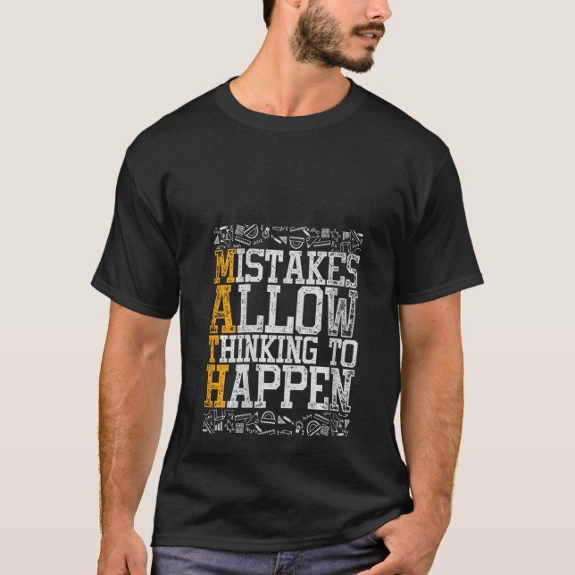 Kvinens mathematics Science Nerd Math Teacher Equa T Shirt (Framsida)