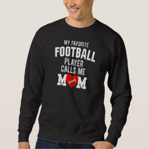 Kvinens min favoritfotbollspelare kallar mig Mamma Lång Ärmad Tröja