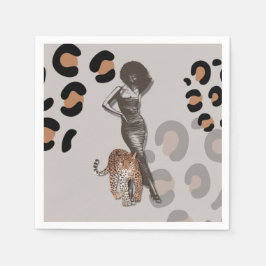 Kvinens mode pappersservett