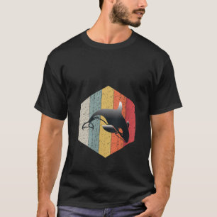 Kvinens Ocean Animal Lover Orca Retro Stil Killer T Shirt
