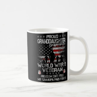 Kvinens Proud-dotterdotter till en Wwii Veteran US Kaffemugg
