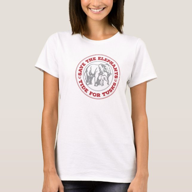 Kvinens Tide for Tusks Longsleeve Tee (Framsida)