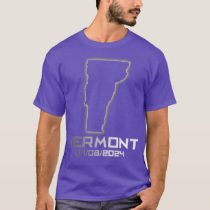Kvinens Vermont America Astronomy otal Solar Eclip T Shirt