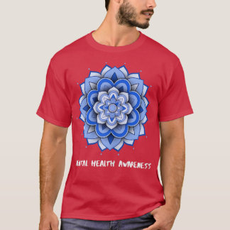 Kvinens Yoga Mental Health Awareness 7019 3099 T Shirt