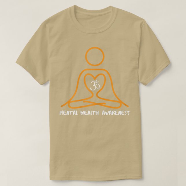 Kvinens Yoga Mental Health Awareness T Shirt (Design framsida)