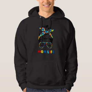 Kvinensautism Medvetenhet om Mamma Life Autism m Hoodie