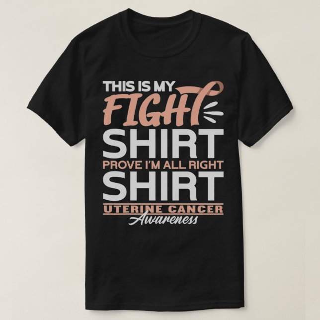 Kvinensstöd - torgkamp I endometrial Uterine  T Shirt (Design framsida)