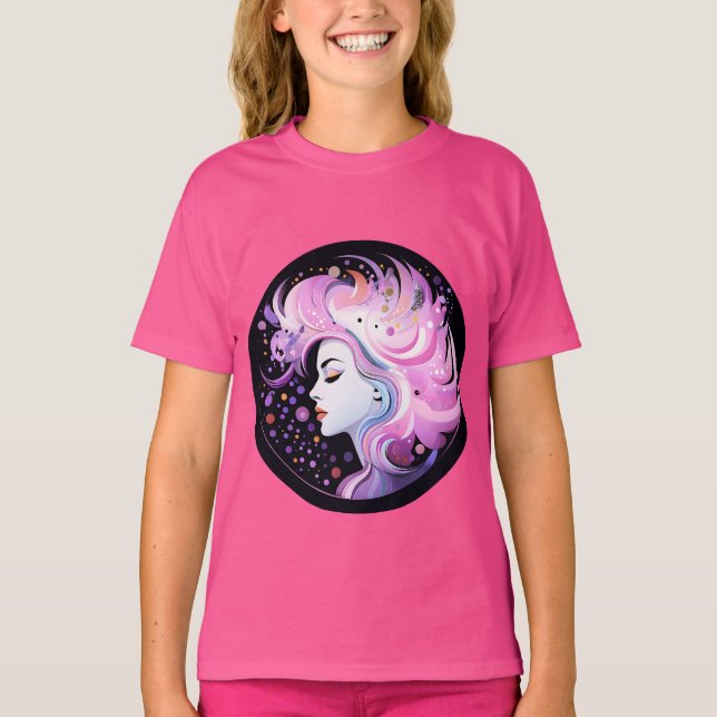 "Kvinlig skönhets väsen" Dam Skönhet T Shirt (Framsida)
