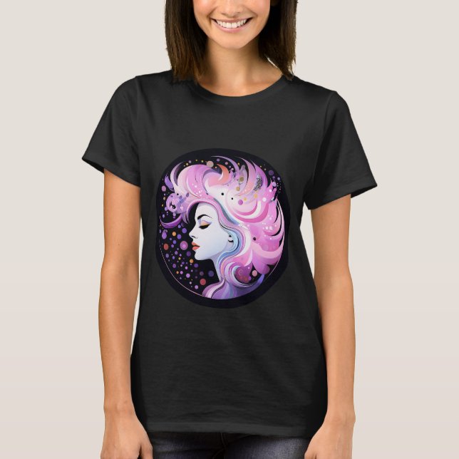 "Kvinlig skönhets väsen" Dam Skönhet T Shirt (Framsida)