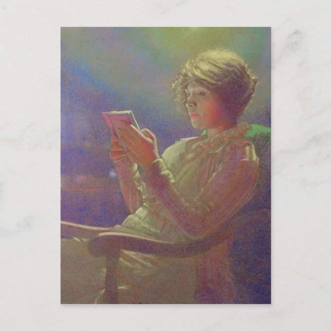 Kvinna, 1921 vykort (Framsida)