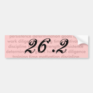 Kvinna 26,2 maratonbildekal bildekal