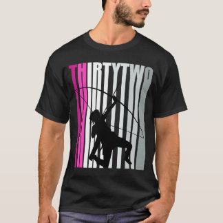 Kvinna 32:a ärkelsetjänsten Archer Queen Bow Arro T Shirt