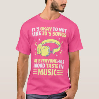 Kvinna 70'S Music Funny 70S Disco Music Älskare No T Shirt