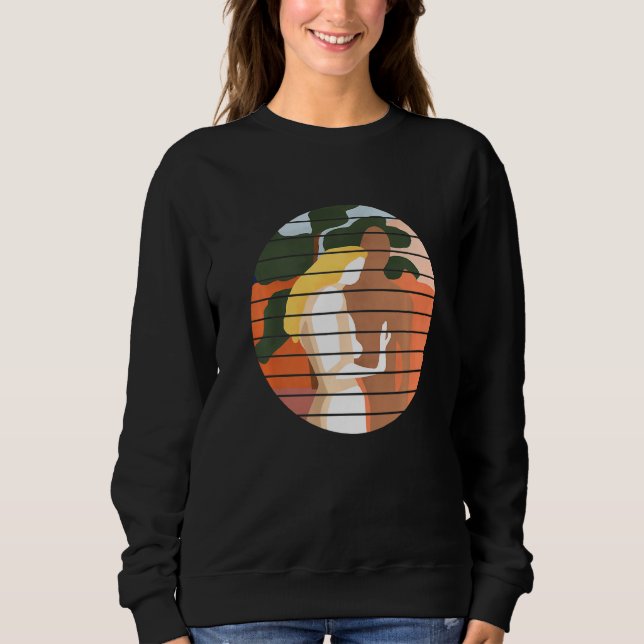 Kvinna Abstrakt T Shirt (Framsida)