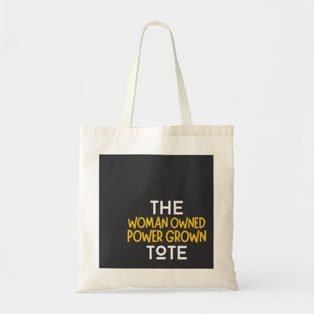 Kvinna ägd ström Grown Tote Bag Tygkasse (Framsidan)