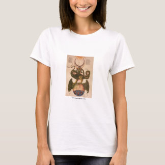 Kvinna alkemidrake t-shirt