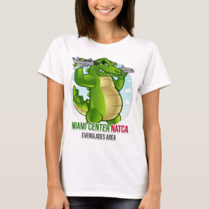 Kvinna alligatorT-tröja T Shirt