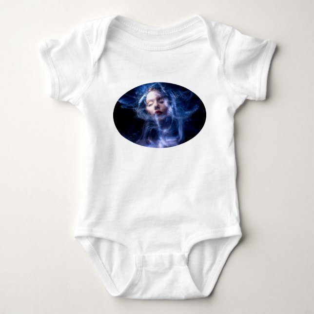 Kvinna Ansikte Ljusmålning T Shirt (Framsida)